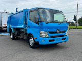 連続作動車 コンテナ傾倒装置 デュトロ・圧縮式塵芥車