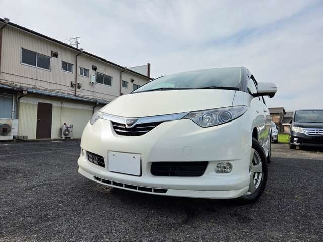 エスティマハイブリッド 2.4 G 4WD ワンオーナー ナビTV ETC Bカメラ