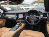 V90 T5 モメンタム オレンジ革 全周囲カメラ Pバックドア
