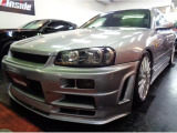 R34GTRVスペックNISMO仕様フルエアロソニックシルバーMカラーRB20DENEO6エンジン純正5MTデュアルマフラーKTS車高調レッドキャリパーENKEIアルミHIDライトTベルト交換済
