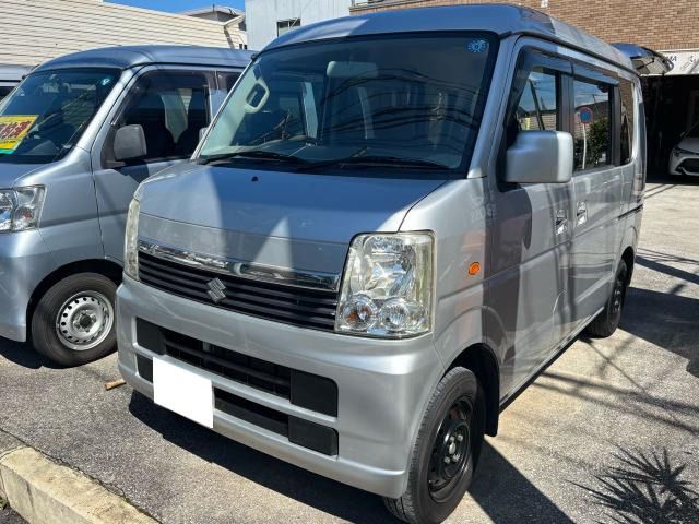 エブリイワゴン JP 4WD 車いす移動車 後部電動固定 リヤシート付