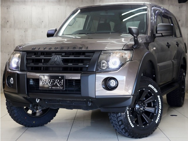パジェロ 3.0 ロング エクシード 4WD ブレラOGカスタム 新品社外AW ナビ