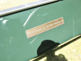 Coachwork by ASTON MARTINプレートも残り この個体の由緒を静かに物語る