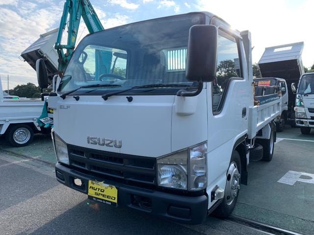 エルフ  フラットローダンプ 全低床 2t