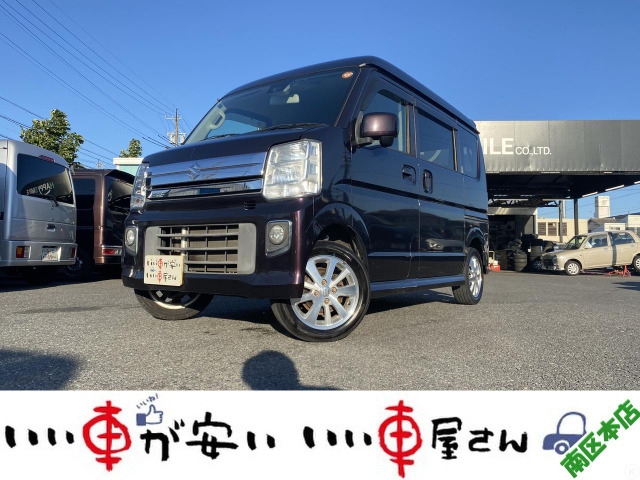 エブリイワゴン PZターボ ハイルーフ プッシュ式スタート☆電動スライド☆