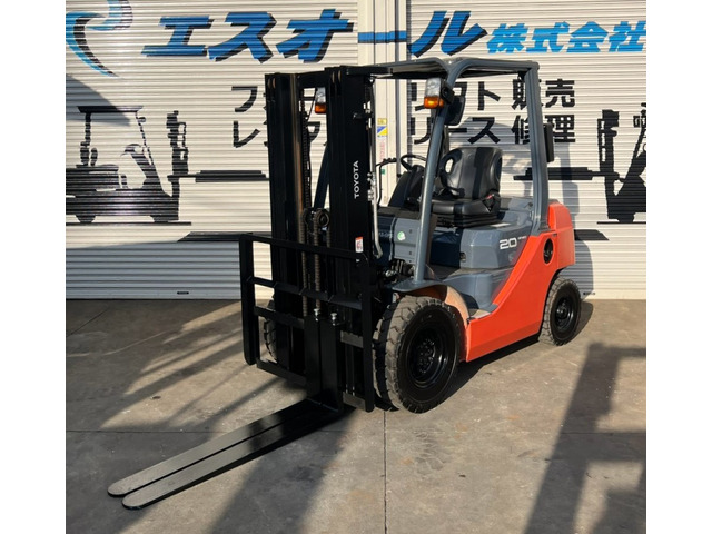 トヨタL&F エンジンフォークリフト 4.3M2.0t3段フルフリ