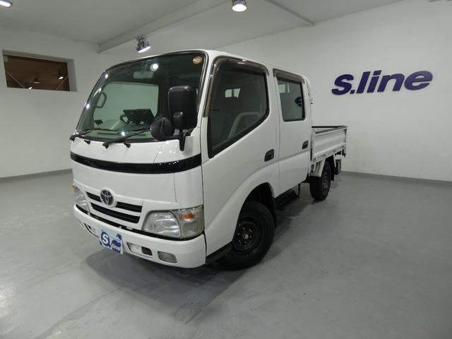 ダイナ 3.0 ダブルキャブ ロング 低床 ディーゼル 4WD 寒冷地仕様 6人乗り ナビTV ETC