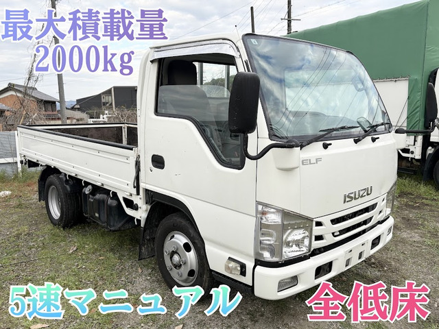 エルフ  平ボディ 5MT 全低床 積載2トン