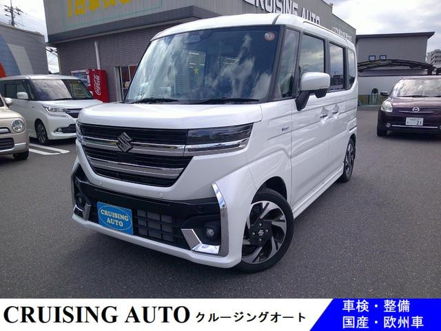スペーシアカスタム ハイブリッド(HYBRID)  XS 全周囲カメラ 展示試乗車  ナビ TV