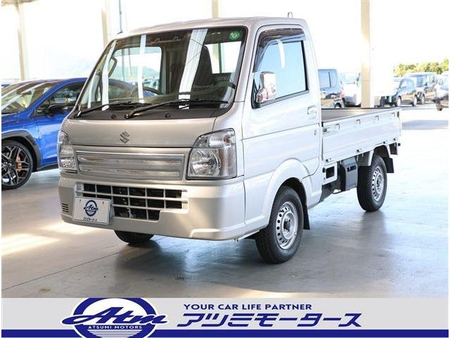 キャリイ KC エアコン パワステ スズキ セーフティサポート 4WD 3方開 走行1.1万km