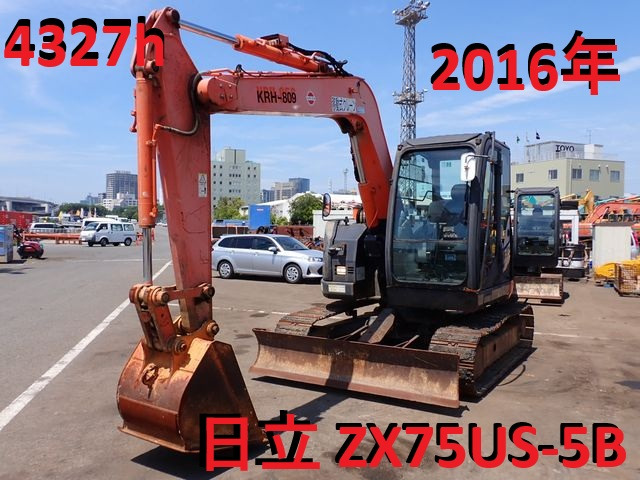 日立 油圧ショベル ZX75US-5B★4327h★2016