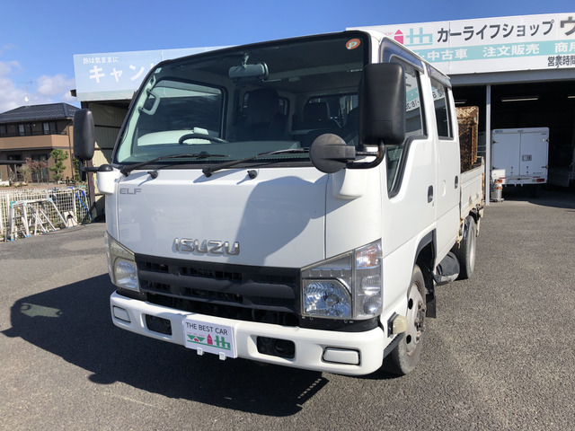 エルフ 3.0 ダブルキャブ フルフラットロー ディーゼル 4WD アーム式パワーゲート付