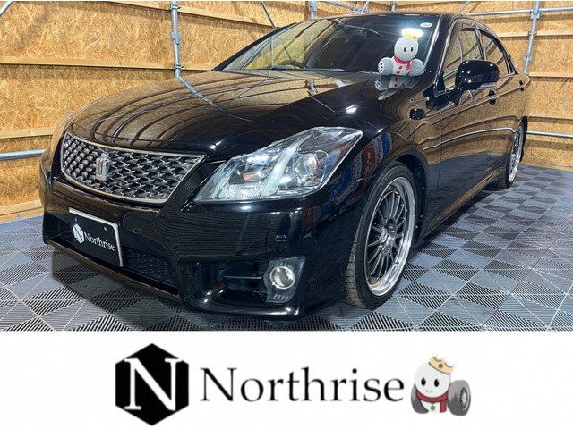 クラウンアスリート 2.5 i-Four 4WD SR黒革純ナビTV後カメラETCクルコン