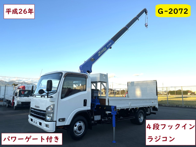 エルフ 4段クレーン車 パワーゲート付き