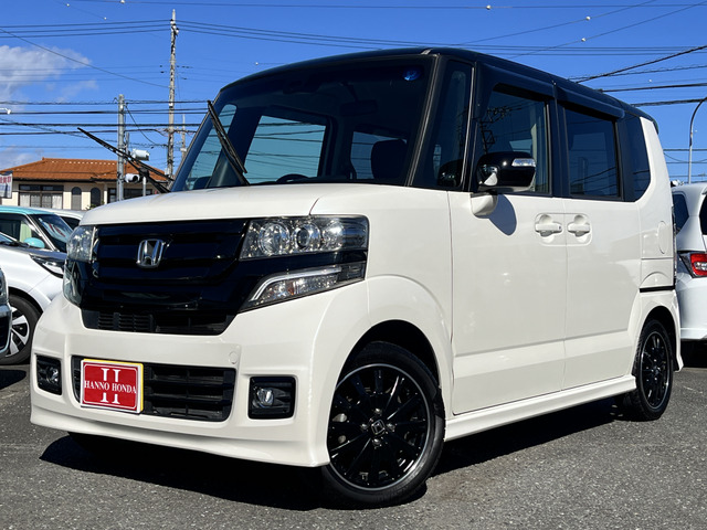 N-BOXカスタム G ターボ Lパッケージ 2トーンカラースタイル 純正ナビTV 両側電動 HID