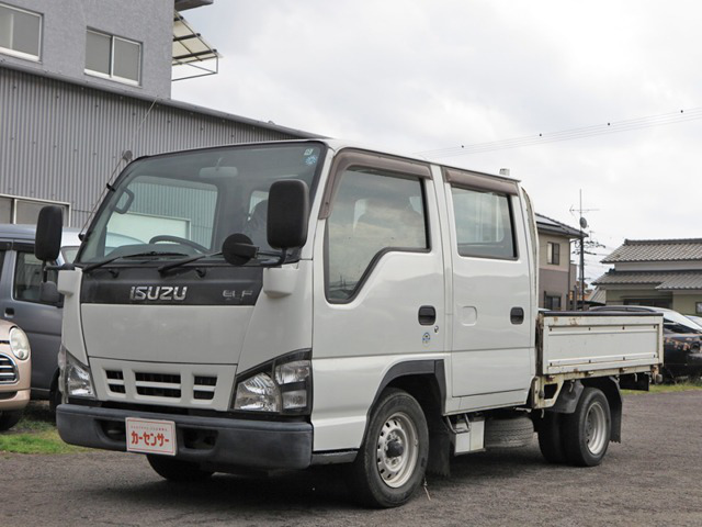 中古車 いすゞ エルフ 3 1 ダブルキャブ フルフラットロー Ltd ディーゼル 142 000km ホワイト 大分県 万円 中古車 情報 中古車検索なら 車選び Com