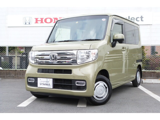 中古車 ホンダ N Van スタイル クール 18 000km グリーンメタリック 東京都 129 8万円 中古車情報 中古車検索なら 車選び Com