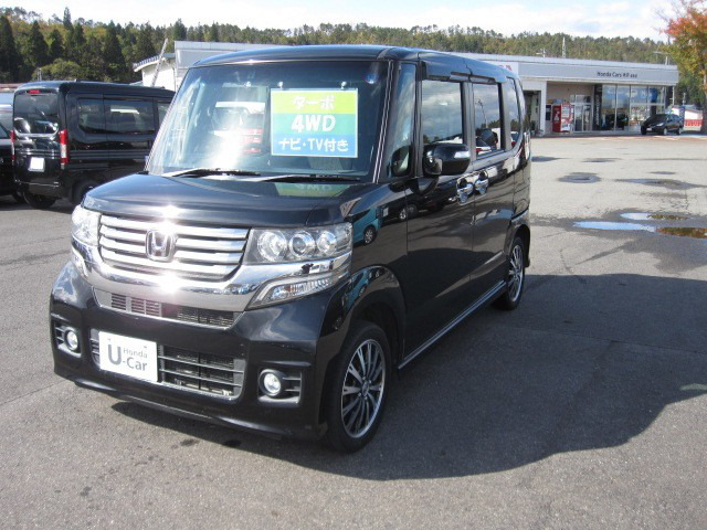 中古車 ホンダ N Boxカスタム G ターボ パッケージ 4wd 000km ブラック 山形県 103万円 中古車情報 中古 車検索なら 車選びドットコム 車選び Com