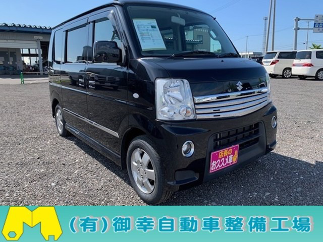 中古車 スズキ エブリイワゴン Pzターボ 4wd 79 000km ブラック 青森県 94万円 中古車情報 中古車検索なら 車 選びドットコム 車選び Com