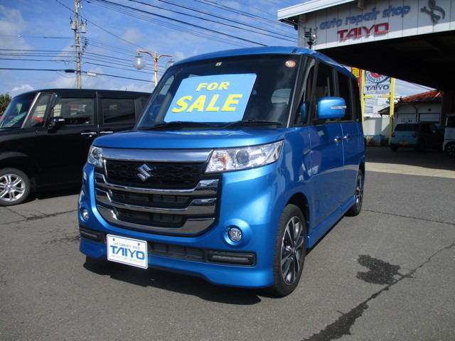 中古車 スズキ スペーシアカスタム Zターボ の中古車詳細 5 000km ブルー 福井県 125万円 中古車情報 中古 車検索なら 車選びドットコム 車選び Com