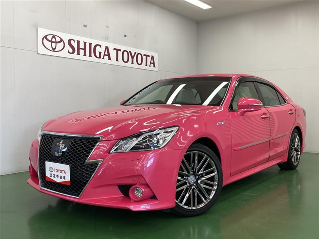 中古車 トヨタ クラウンハイブリッド アスリート 2 5 G リボーン ピンク の中古車詳細 44 000km ピンク 滋賀県 290万円 中古車情報 中古車検索なら 車選びドットコム 車選び Com