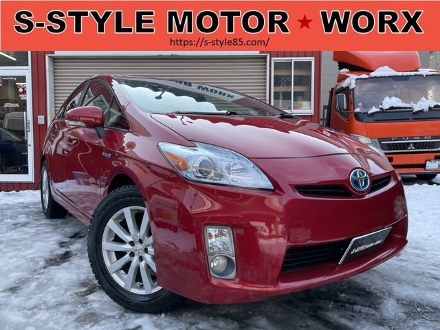 中古車 トヨタ プリウス 1 8 S ナビ バックモニタ リフトアップ Usdm の中古車詳細 132 000km ワインレッド 北海道 37万円 中古車情報 中古車検索なら 車選びドットコム 車選び Com