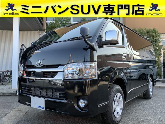 中古車 トヨタ ハイエースバン 2 8 スーパーgl ダークプライムii ロング ディーゼル 4wd 特別仕様車 4wd セーフティーセンス の中古車詳細 登録済未使用車 10km走行 ブラック 富山県 369 8万円 中古車情報 中古車検索なら 車選びドットコム 車選び Com