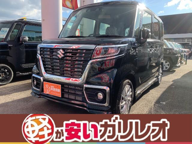 中古車 スズキ スペーシアカスタム ハイブリッド Hybrid Gs 届出済未使用車 の中古車詳細 登録済未使用車 15km走行 ブラック 愛媛県 139 9万円 中古車情報 中古車検索なら 車選びドットコム 車選び Com