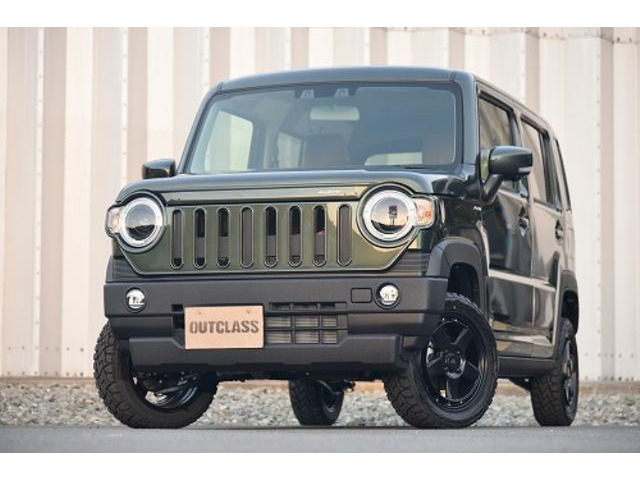 中古車 スズキ ハスラー X ターボ 4wd リフトアップ Damd Carbina の中古車詳細 登録済未使用車 10km走行 緑 徳島県 239 7万円 中古車情報 中古車検索なら 車選びドットコム 車選び Com