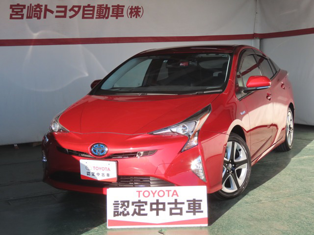 中古車 トヨタ プリウス 1 8 A プレミアム ツーリングセレクション の中古車詳細 68 000km レッド 宮崎県 194万円 中古車情報 中古車検索なら 車選びドットコム 車選び Com