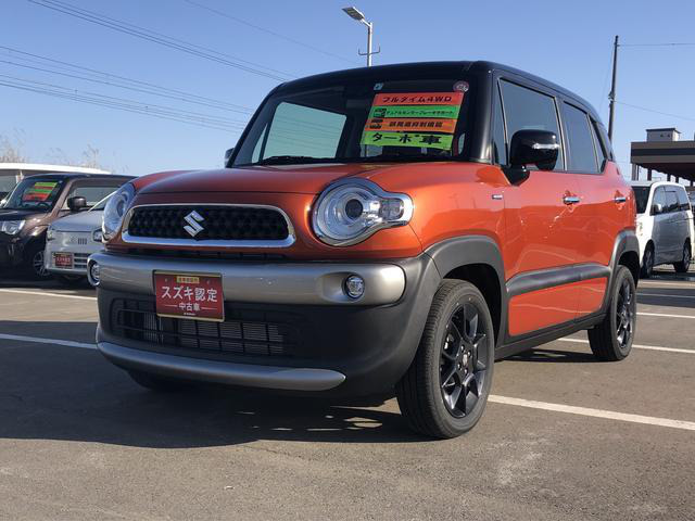 中古車 スズキ クロスビー 1 0 ハイブリッド Hybrid Mz 4wd ターボ車 衝 の中古車詳細 763km オレンジ 秋田県 178万円 中古車情報 中古車検索なら 車選びドットコム 車選び Com