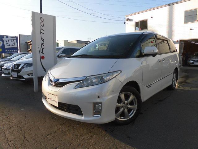 中古車 トヨタ エスティマハイブリッド 2 4 G 4wd 両側pスラ リアヒーターシートヒーター の中古車詳細 237 000km パール 北海道 45万円 中古車情報 中古車検索なら 車選びドットコム 車選び Com