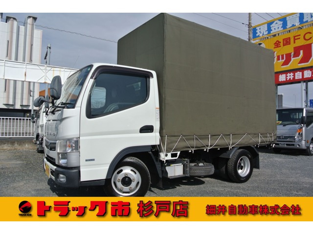 中古車 三菱ふそう キャンター 全低床 幌車 4ナンバー登録 積載2トン の中古車詳細 76 000km ホワイト 埼玉県 8万円 中古車情報 中古車検索なら 車選びドットコム 車選び Com