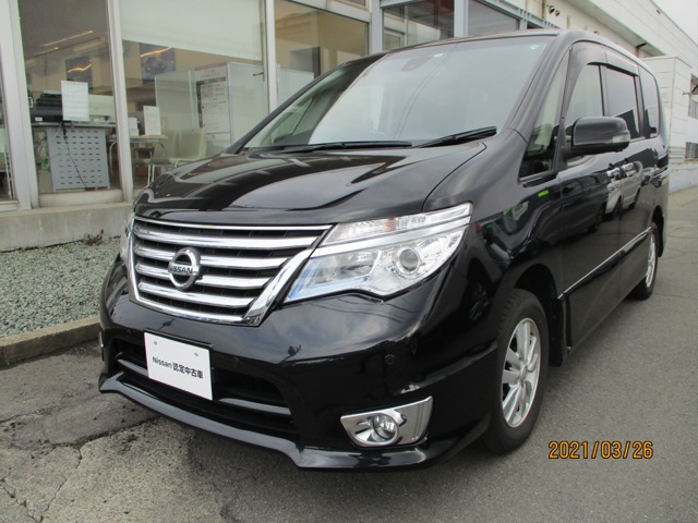 中古車 日産 セレナ 2 0 ハイウェイスター Vセレクション Safety 4wd の中古車詳細 91 000km ブラック 秋田県 132万円 中古車情報 中古車検索なら 車選びドットコム 車選び Com