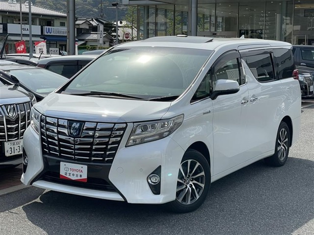 中古車 トヨタ アルファード ハイブリッド 2 5 エグゼクティブ ラウンジ 4wd の中古車詳細 55 000km パールメタリック 山口県 469 7万円 中古車情報 中古車検索なら 車選びドットコム 車選び Com