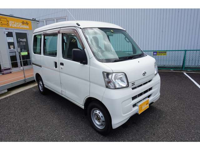 中古車リース ダイハツ ハイゼットカーゴ スペシャル ハイルーフ 4wd 切替4wd 両側スライド エアコンパワステ 2013年式 10 6万km ホワイト 福島県 ユズカリ
