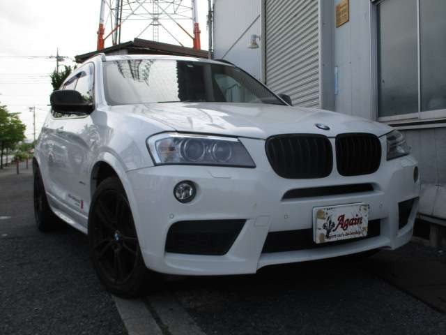 中古車 BMW X3 xドライブ35i Mスポーツパッケージ 4WD ターボ車黒革HDD