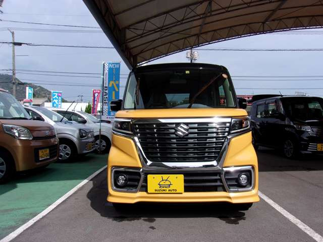 中古車 スズキ スペーシアカスタム ハイブリッド(HYBRID) XS ワンオーナー/禁煙車/両側電動スライドドア の中古車詳細 (31,000km,  イエローブラックツートン, 広島県, 136.1万円) | 中古車情報・中古車検索なら【車選びドットコム（車選び.com）】