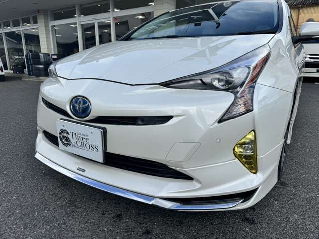 42-989★モデリスタ ツーリングセレクション★後期 ZVW40W プリウスα フロントスポイラー★478 ホワイトパール 070 ★トヨタ (YM) トヨタ プリウス Ｓツーリングセレクション ブラックエディション 後期