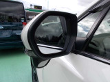 視認性の高いウィンカーミラー。助手席側には駐車時などの車両左側の確認ができるミラーが付いているので安心ですね。