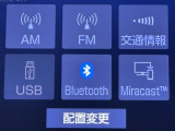 Bluetooth対応ですよ。 Bluetooth対応携帯電話ならハンズフリー通話だけでなく保存された音楽データもワイヤレスで再生できます。