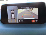 (全周囲モニター)車を上から見たような映像で死角もバッチリ確認できます。