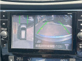 アラウンドビューモニターは4個のカメラを合成してまるで上から撮影した様な駐車場のどの位置にいるかとてもわかり易い機能です