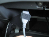USB端子が付いています。スマホやタブレットの音楽も車内で楽しめます。