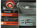 【スマホ連携も♪】 BluetoothやUSBは勿論、オプションのCD,TV、DVD搭載!