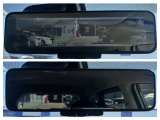【インテリジェントルームミラー】通常のミラーと、車両後方のカメラで映し出される映像で確認できるモードをお使い頂けます!通常時でもお使い頂けますが、乗員や荷物で後ろが見えないときにも便利です!