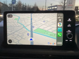 Apple CarplayのGoogle Mapの起動画面です。iPhone側で検索して目的地を設定すれば、車の画面がGoogle Mapナビに早変わりします。普段使い慣れてる方も嬉しい装備です。