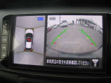 アラウンドビューモニター。上空から見下ろしているかのような映像を映し出して、駐車をスムースにアシストします。