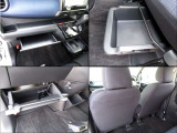 助手席シートアンダーボックスは、車検証も収納できる2段式のボックスです。