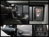 【USBソケット】・【シートヒーター】・【運転席シートリフター】など充実装備でドライブをアシスト。